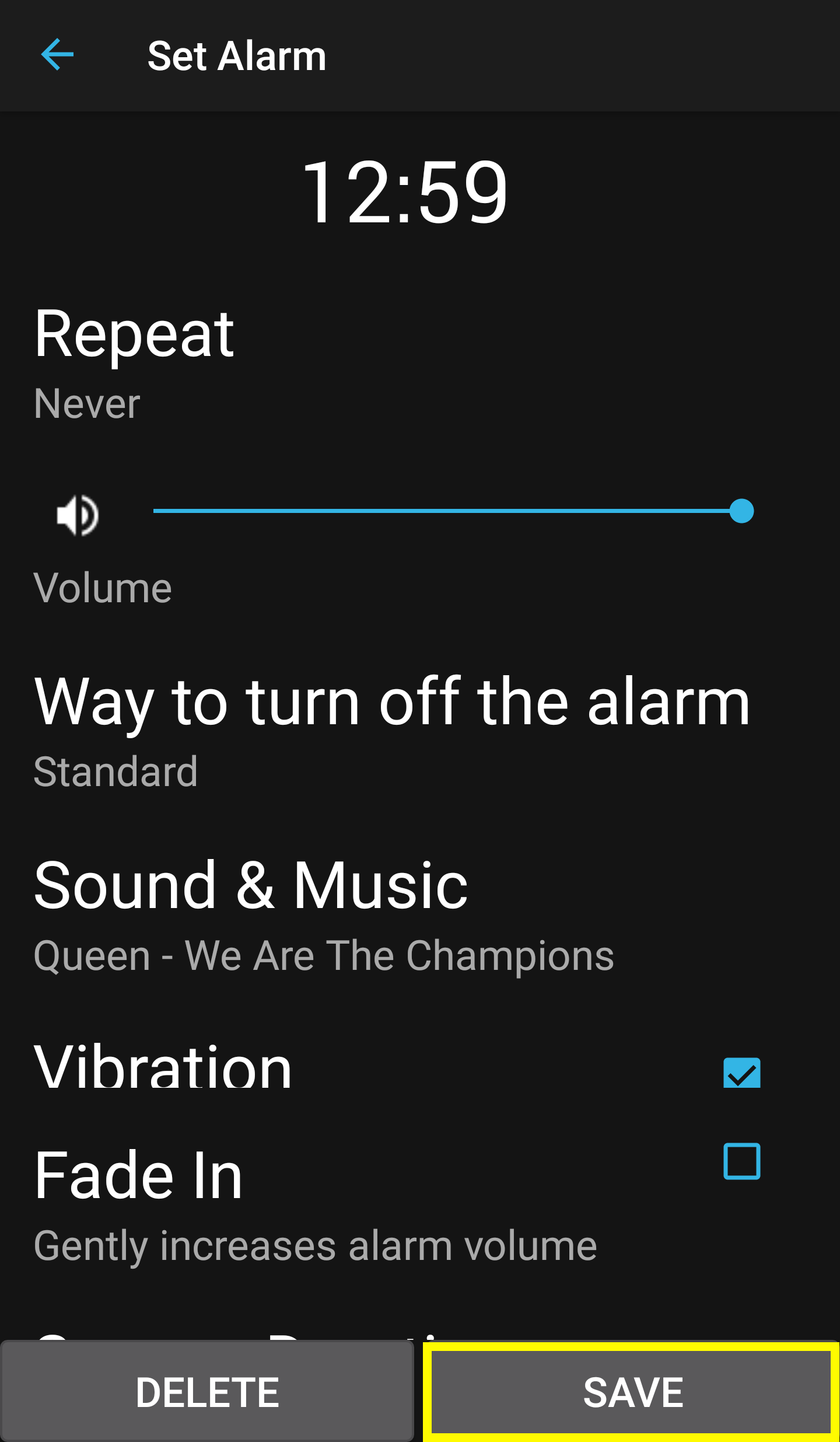 How to add my music as the alarm's sound? Help Center